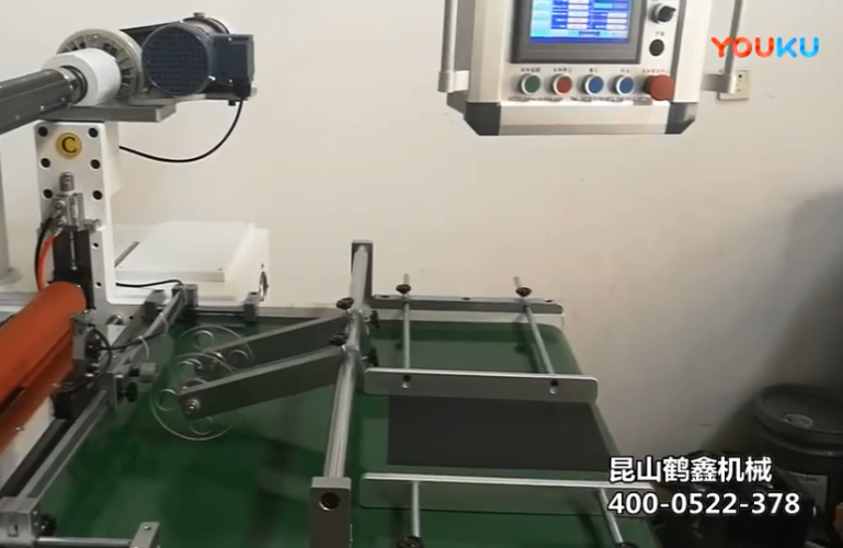 全自動貼合覆膜切片排廢一體機--鶴鑫機械又一款神機！